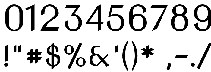 NovaSlim Font OTHER CHARS