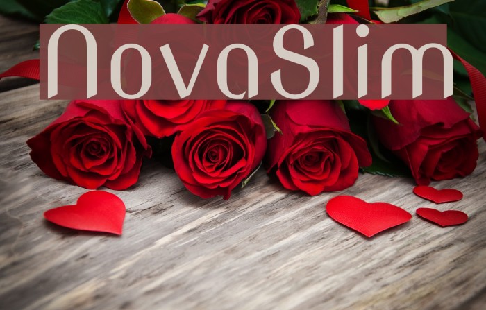 NovaSlim Font examples