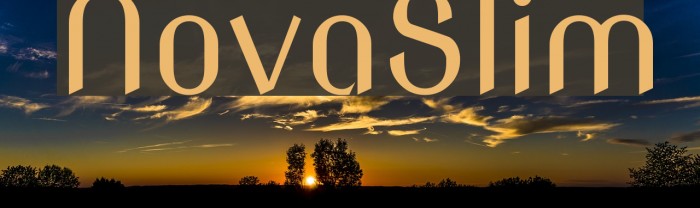 NovaSlim Font examples