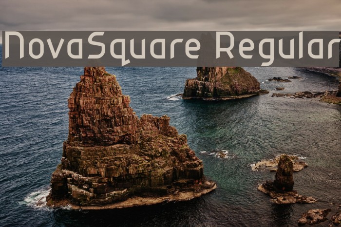 NovaSquare Regular Font examples