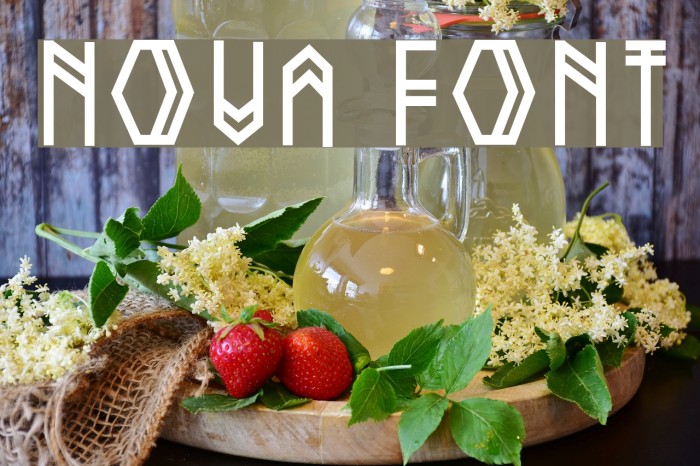 Nova Font examples