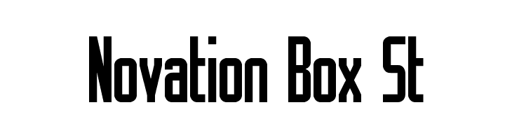 Novation Box St  les polices de caractères gratuit tlcharger