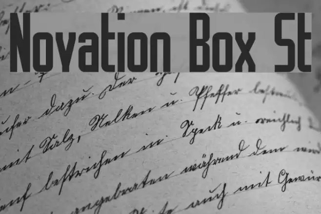 Novation Box St Шрифта examples