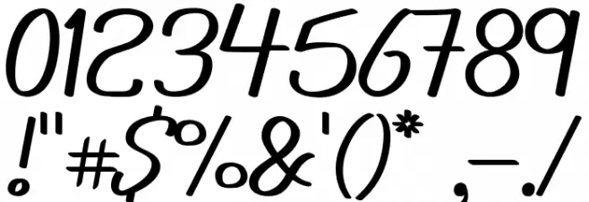 Novedosa Stick Italic Font OTHER CHARS