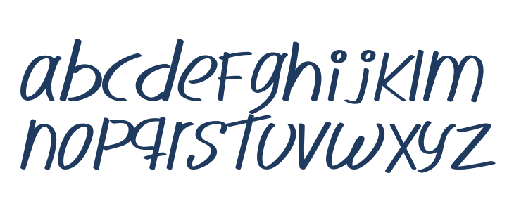 Novedosa Stick Italic Lowercase