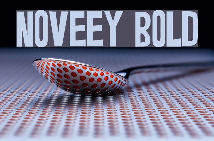 Noveey Bold Font examples
