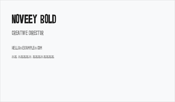 Noveey Bold Business Card