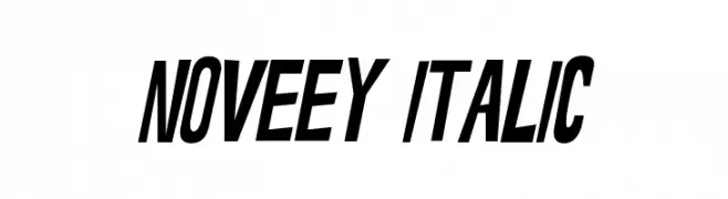 Noveey Italic  Fuentes Gratis Descargar