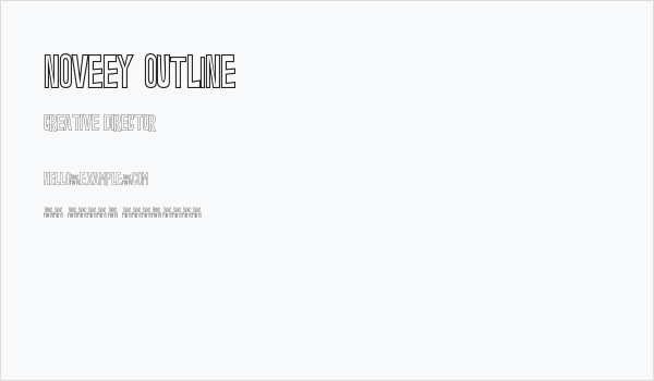 Noveey Outline Business Card