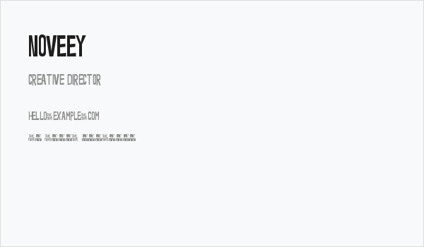 Noveey Business Card