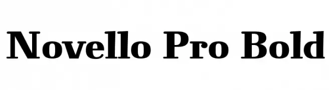Novello Pro Bold  Frei Schriftart Herunterladen