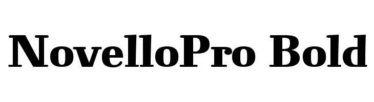 NovelloPro-Bold Font