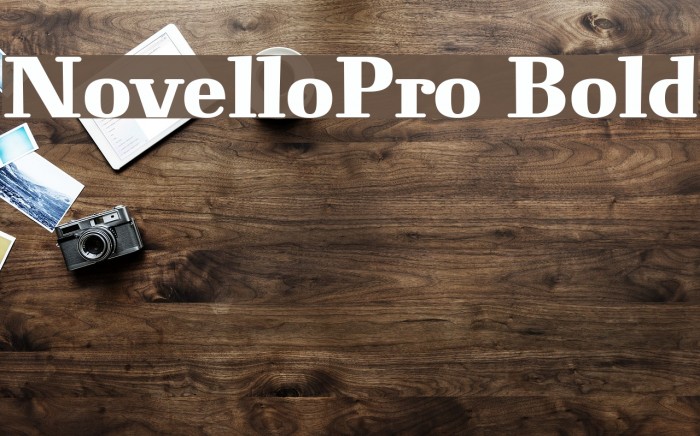 NovelloPro-Bold Font examples