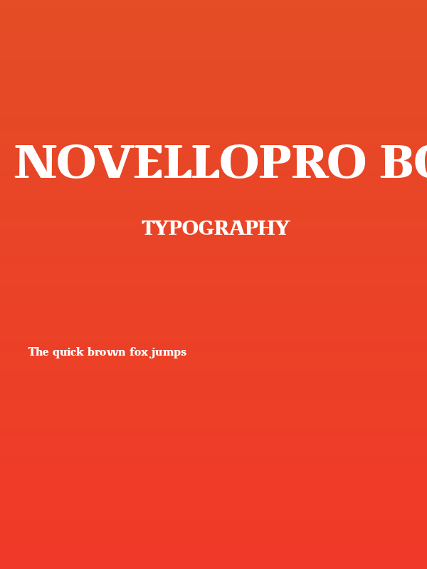 NovelloPro-Bold Poster