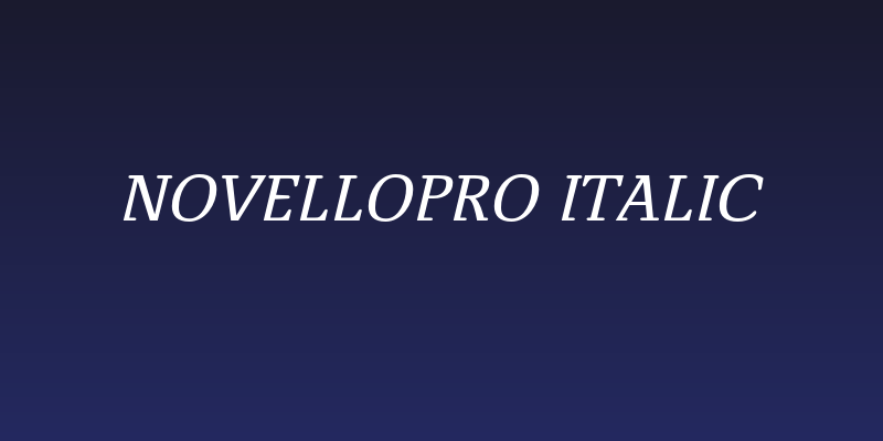 NovelloPro-Italic Social Header
