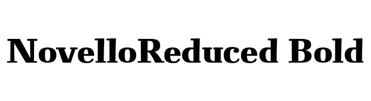 NovelloReduced-Bold  font caratteri gratis