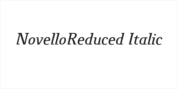 NovelloReduced-Italic Logo