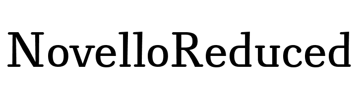NovelloReduced  font caratteri gratis