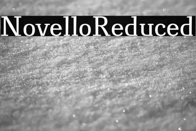 NovelloReduced Font examples