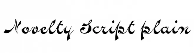 Novelty Script plain  baixar fontes gratis