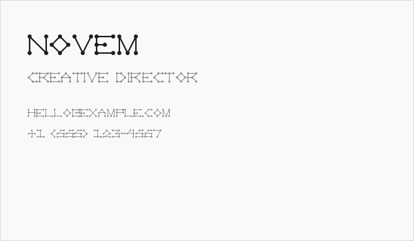 Novem Business Card