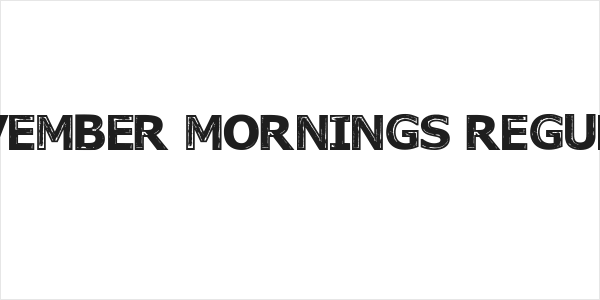 November Mornings Regular Logo