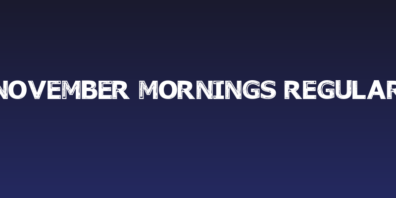 November Mornings Regular Social Header