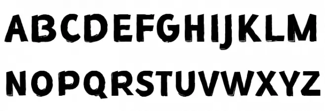 November Night Font UPPERCASE