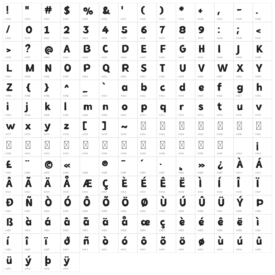 November Night Character Map