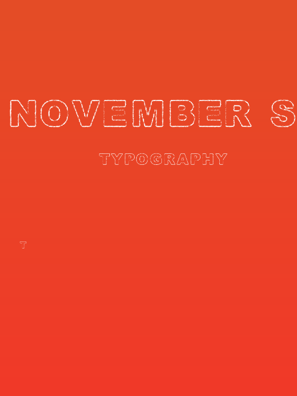 November Sixteenth Poster