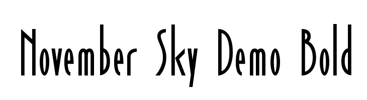November Sky Demo Bold Font