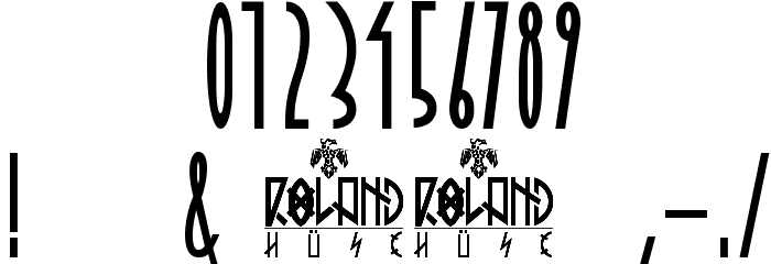 November Sky Demo Bold Font OTHER CHARS