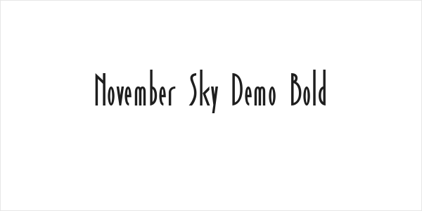November Sky Demo Bold Logo