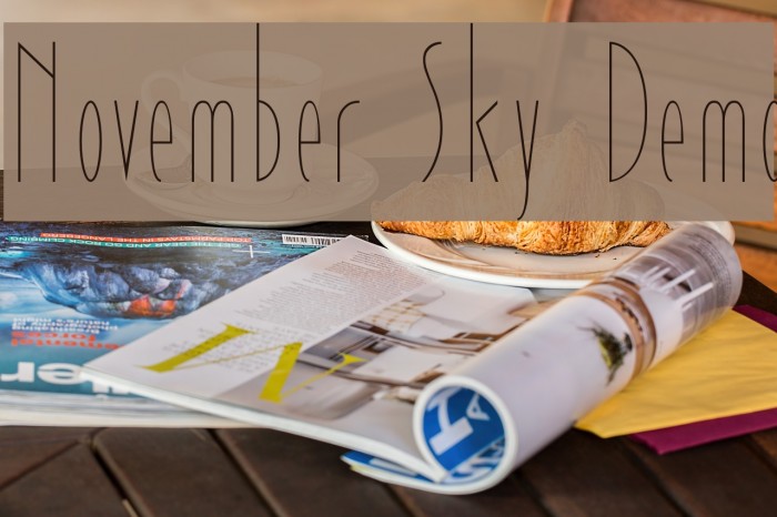 November Sky Demo Font examples
