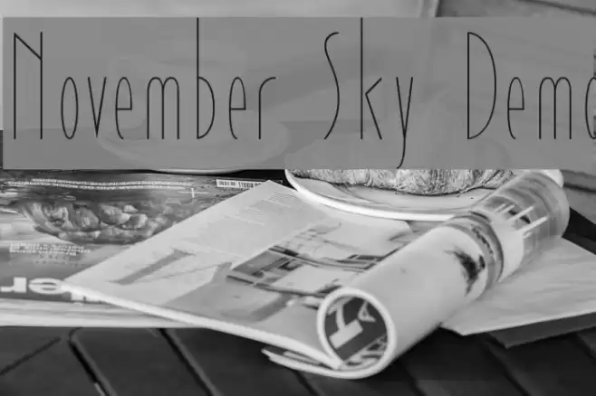 November Sky Demo Font examples