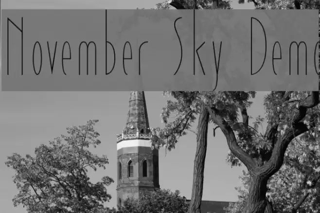 November Sky Demo Font examples