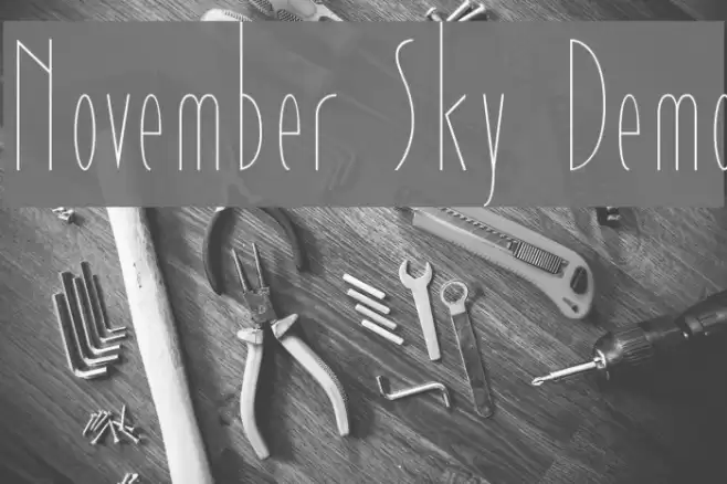 November Sky Demo Font examples