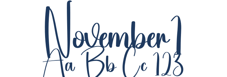 November1 Font Preview