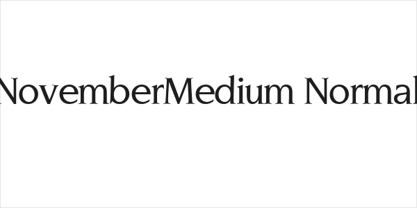 NovemberMedium Normal Logo