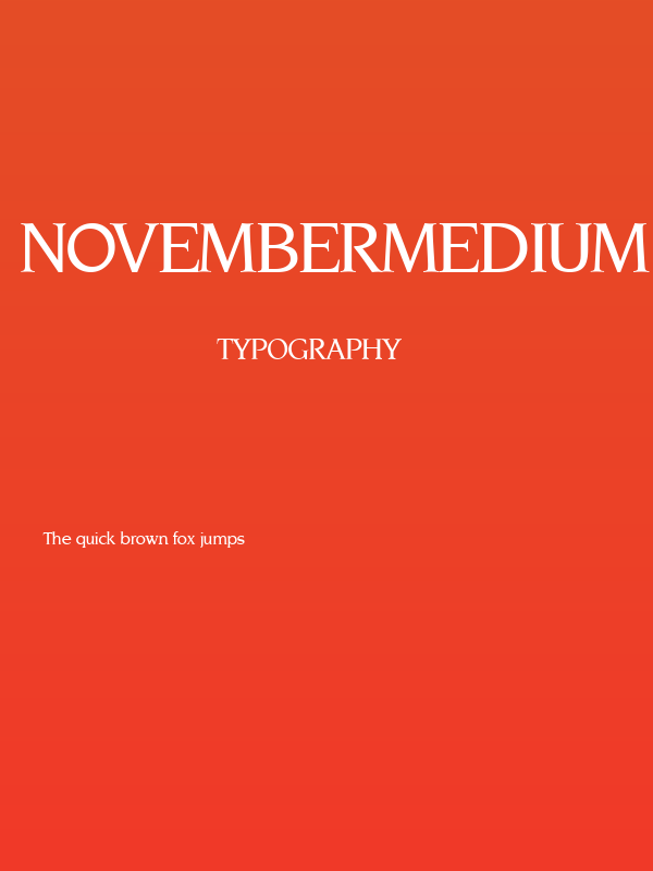 NovemberMedium Normal Poster