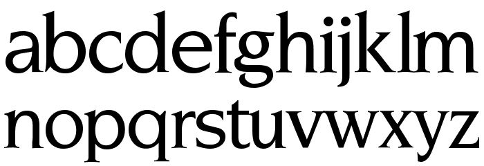 NovemberMedium Normal Font LOWERCASE