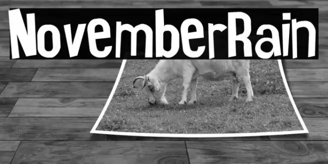 NovemberRain Font examples