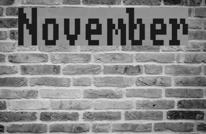 November Fonte examples