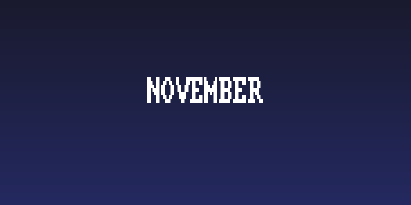 November Social Header