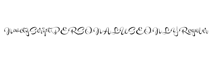 Novety Script PERSONAL USE ONLY Regular  フリーフォントのダウンロード