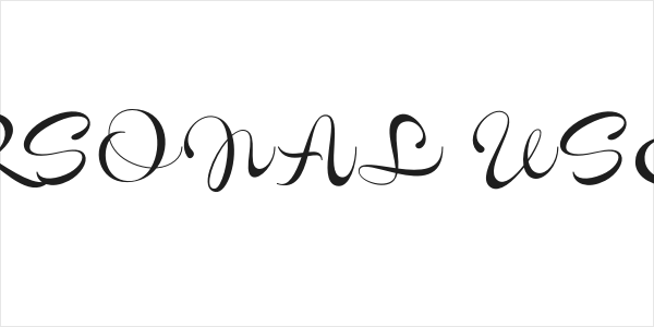 Novety Script PERSONAL USE ONLY Regular Logo
