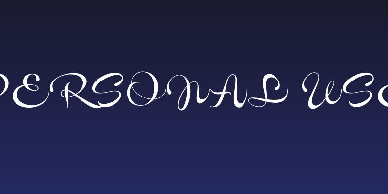 Novety Script PERSONAL USE ONLY Regular Social Header