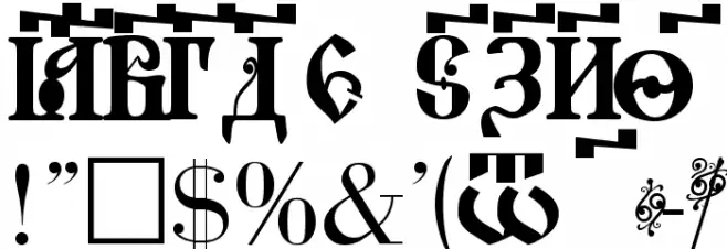 Novgorod Plain Font OTHER CHARS