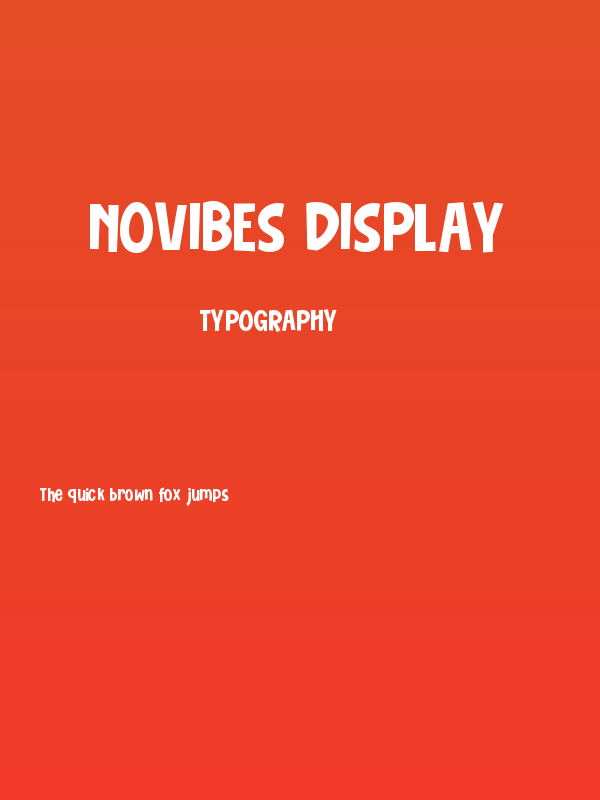 Novibes Display Poster