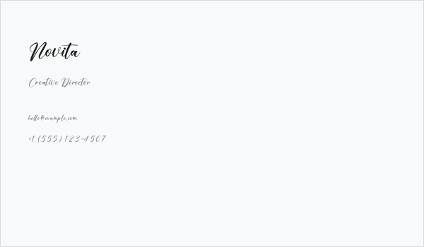 Novita Business Card